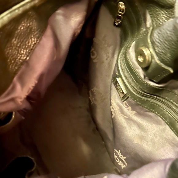 MCM Black and White Checkered Shoulder Bag - Picture 8 of 15